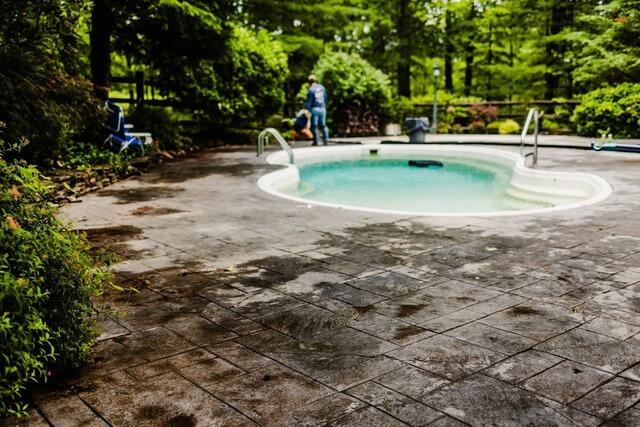 Concrete Lifting and Leveling in Caldwell, NJ - Before Photo