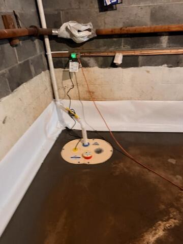 Sump Pump Installation in Succasunna, NJ - After Photo