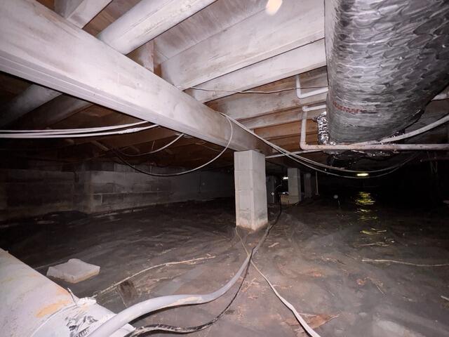 Crawl Space Encapsulation in Wall Township, NJ - Before Photo