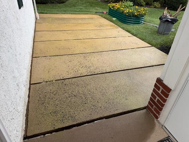Concrete Patio Repair in Hatboro, PA - Before Photo