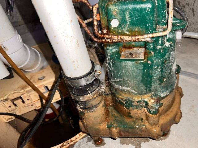Full Service TripleSafe Sump Pump Annual Maintenance in Stockton, NJ - Before Photo