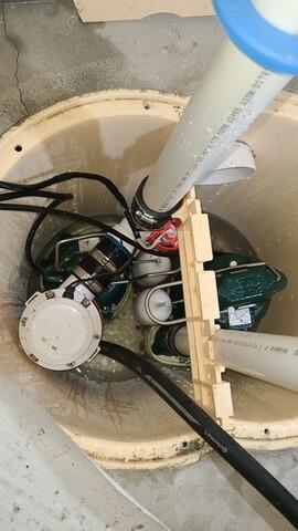 Annual Sump Pump Maintenance in Metuchen, NJ - Before Photo