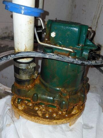 SuperSump Annual Service in Monmouth Junction, NJ - Before Photo