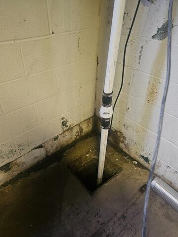 Sump Pump Replacement in North Brunswick, NJ - Before Photo