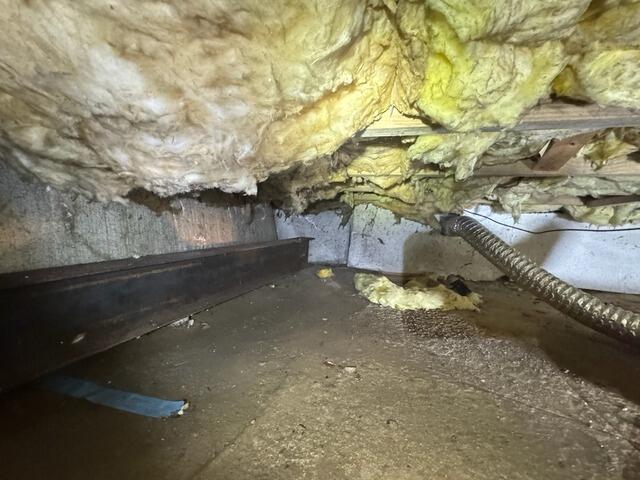 Crawl Space Waterproofing in East Brunswick, NJ - Before Photo