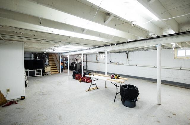 Finishing a Basement in Metuchen, NJ - Before Photo
