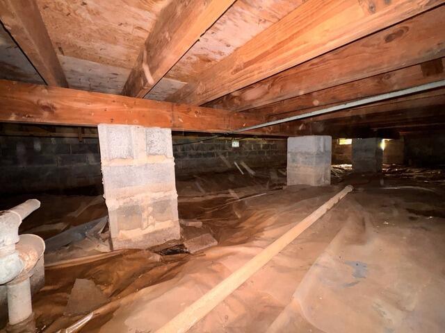 Crawl Space Encapsulation in Pennington, NJ - Before Photo