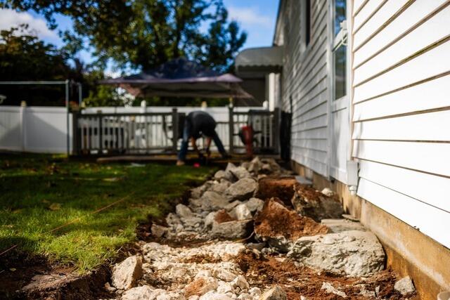 Window Well and Sidewalk Replacement in Edison, NJ - Before Photo