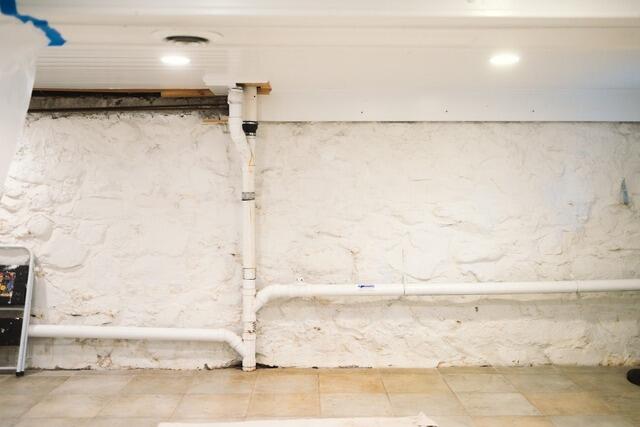 Waterproofing Solution For a Garage in Nyack, NY - Before Photo