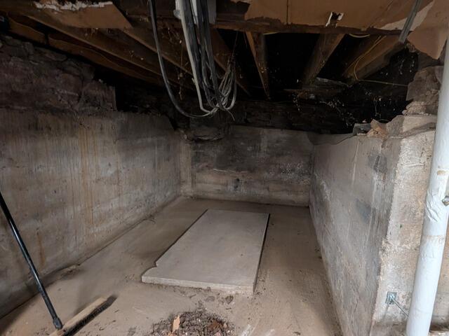 Waterproofing a Basement in Millington, NJ - Before Photo