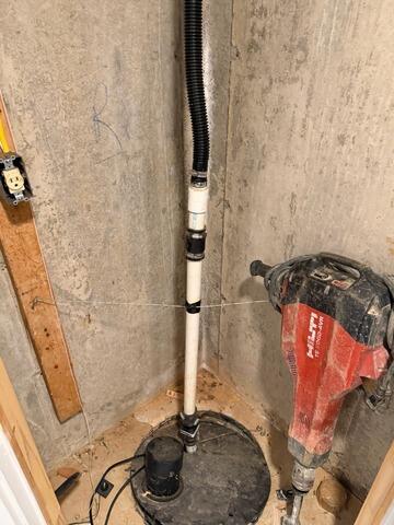 Sump Pump Replacement in Mendham, NJ - Before Photo