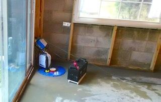 SuperSump with UltraSump Battery Backup Installed in Walkout Basement in West Grove, PA