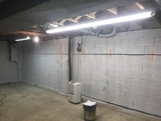 Stabilizing a Bowing Foundation Wall in Elkton