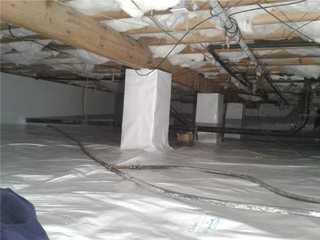 Humid Crawl Space Repaired in Lacey Township, NJ