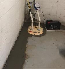 Basement Waterproofing System Installation in Bernardsville, NJ