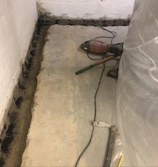 Basement Waterproofing System Installation in Bernardsville, NJ