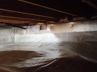 Encapsulating a Damp Crawl Space in Egg Harbor Township, NJ