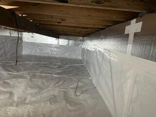 Encapsulating a Damp Crawl Space in Clinton, NJ