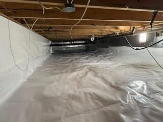 Encapsulating a Damp Crawl Space in Millington, MD