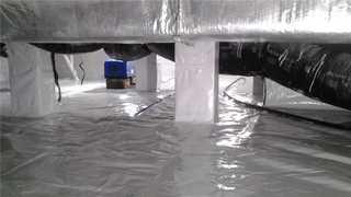 Waterproof Liner in Barnegat crawl space