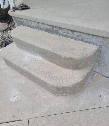 Concrete Steps Repaired in Oakfield, WI