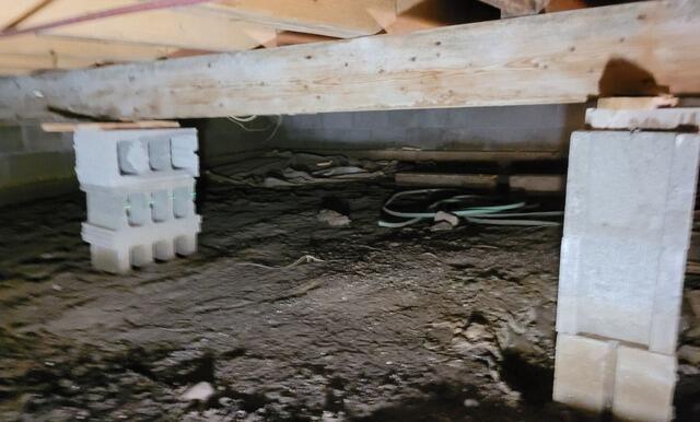 Crawl Space Floors Stabilized & Moisture Issues Resolved in Crandon, WI - Before Photo