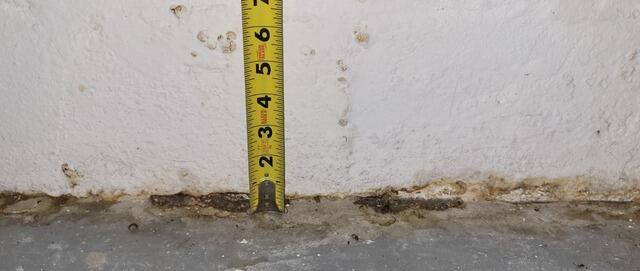 WaterGuard Drainage System Solves Basement Water Issues in Sheboygan, WI - Before Photo