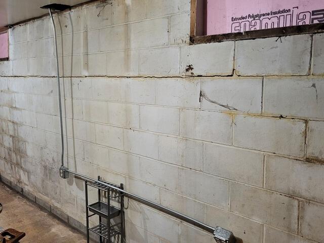 Structural Foundation Repair In Gillett, WI - Before Photo