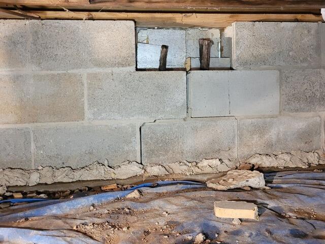 Foundation Repair In Crandon, Wi - Before Photo