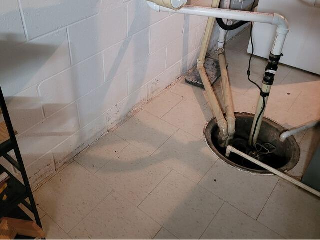 Basement Waterproofing In Crandon, WI - Before Photo