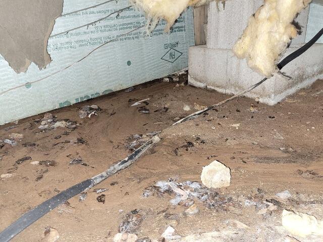 Crawl Space Air Purifier System Installed In Oconto Falls, WI - Before Photo