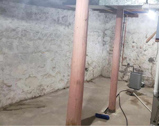 House Foundation Repair in Omro, WI - Before Photo