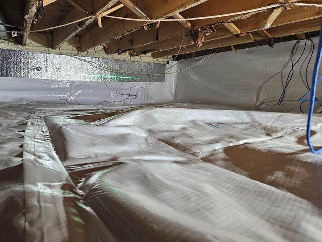 Crawl Space Sealing & Rim Joist Insulation Eliminates Moisture Issues and Improves Energy Efficiency In Marathon, Wi - After Photo