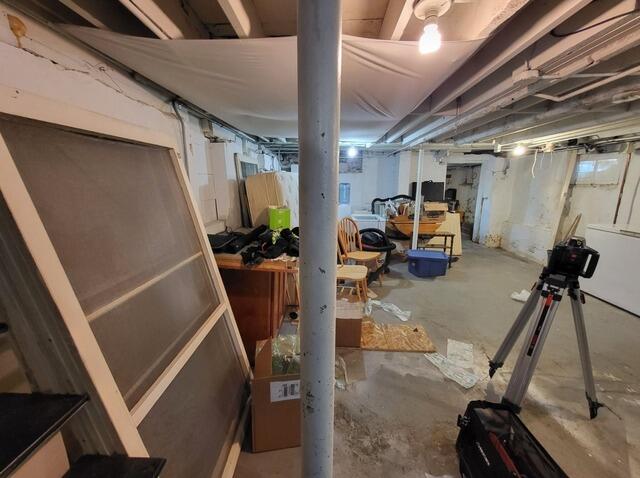 Sagging Floors Stabilized & Secured in Oshkosh, WI - Before Photo