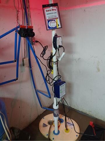 Wet Basement Waterproofing in Abrams, WI - After Photo