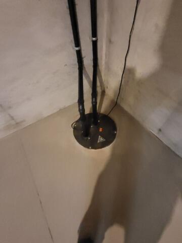 Complete Basement Water Control & Freeze Prevention System Installed in Combined Locks, WI - Before Photo