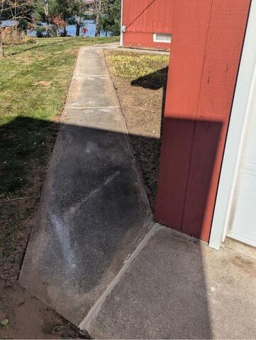 Heaving Concrete Walkway Repaired In Keshena, WI - After Photo