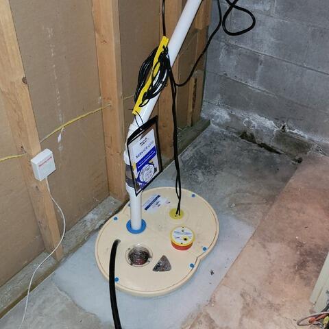 Sump Pump System Replacement in Schofield, WI - After Photo