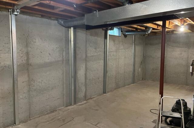 Failing Foundation Repaired In Sherwood, WI - After Photo