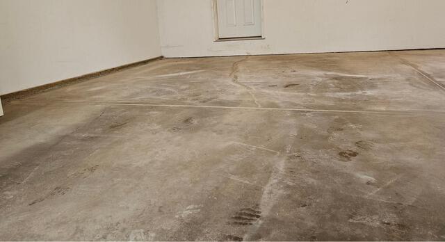 Concrete Garage Floor Cracks Sealed and Repaired in Laona, WI - After Photo