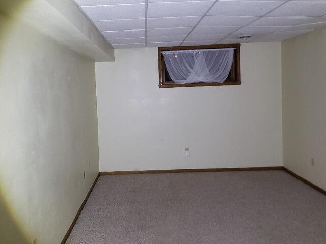 Basement Foundation Wall Failure Repaired With GeoLock Channel Anchors in Schofield, WI - Before Photo