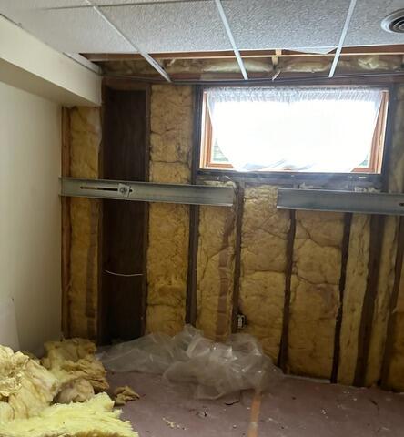 Basement Foundation Wall Failure Repaired With GeoLock Channel Anchors in Schofield, WI - After Photo