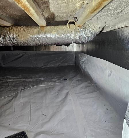Damp and Musty Crawlspace Encapsulated, Insulated & Moisture Issues Eliminated in Schofield, WI - After Photo