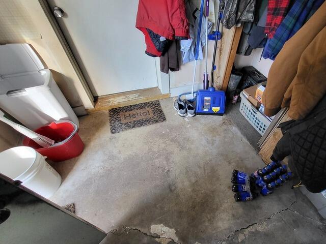 Deteriorating Foundation Saved With Helical Piers in Plymouth, WI - Before Photo