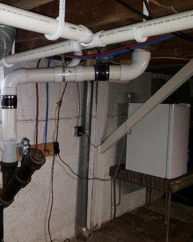 Failing Foundation Repaired Using GeoLock Wall Anchors in Pearson, WI - Before Photo