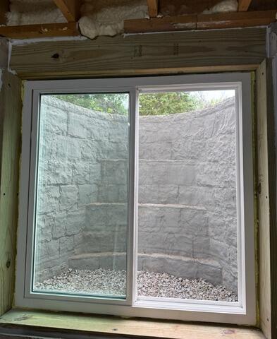 Egress Window Installation Creates Legal Extra Bedroom in Basement of New London, WI - After Photo