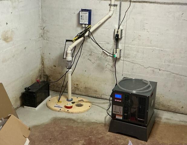 Musty Basement Repaired With new Dehumidifier Installation in Stanley, WI - After Photo
