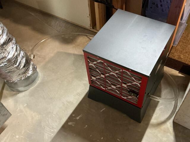 Professional Dehumidifier Installation Repairs Damp Basement in Sherwood, Wi - After Photo