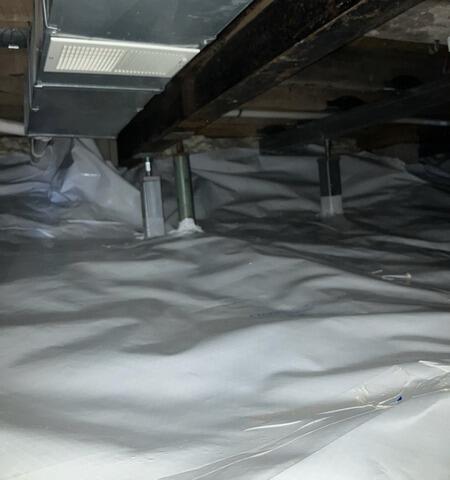 Crawl Space Vapor Barrier Installed in Eagle River, WI - After Photo
