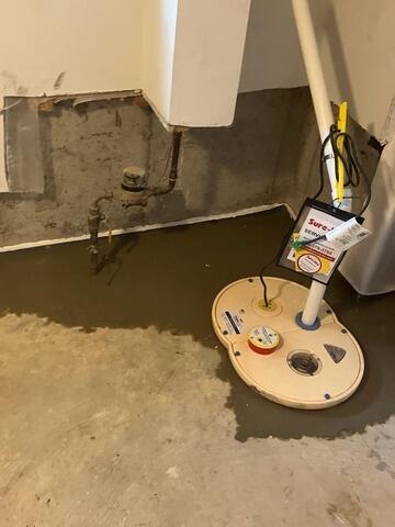 Basement Waterproofing System Installed in Wausau, WI - After Photo